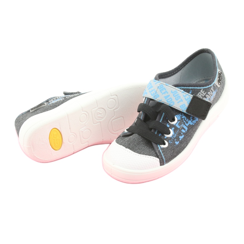 Calçados infantis Befado 251X100 azul cinza 4