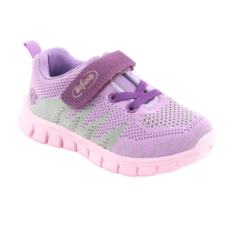 Calçado infantil Befado até 23 cm 516X024 roxo rosa verde 1