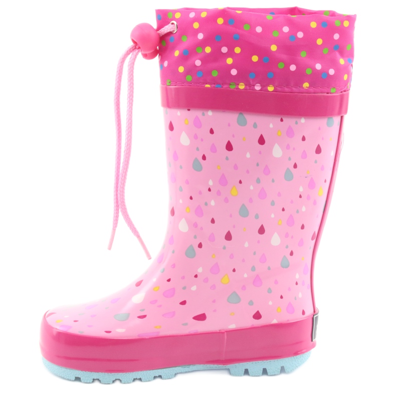 American Club Botas de chuva bebê gatinho americano azul rosa 2