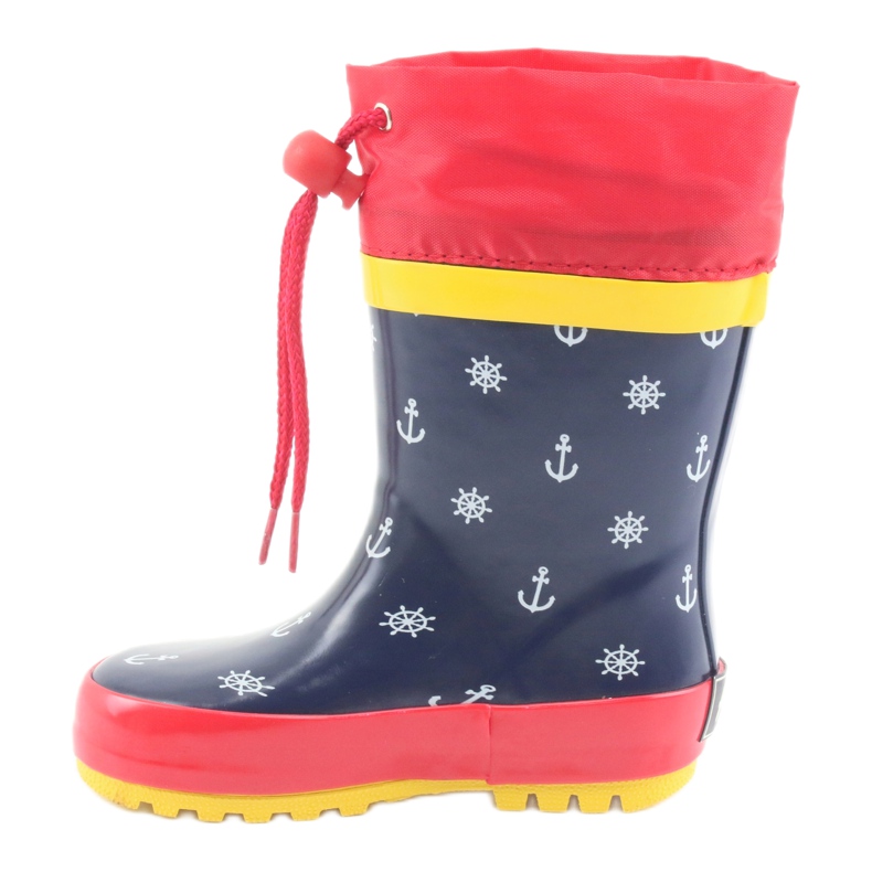 American Club Botas de chuva infantil American Pirat vermelho azul marinho 2