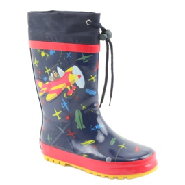 American Club Botas de chuva infantis American SamoLot vermelho azul marinho 1