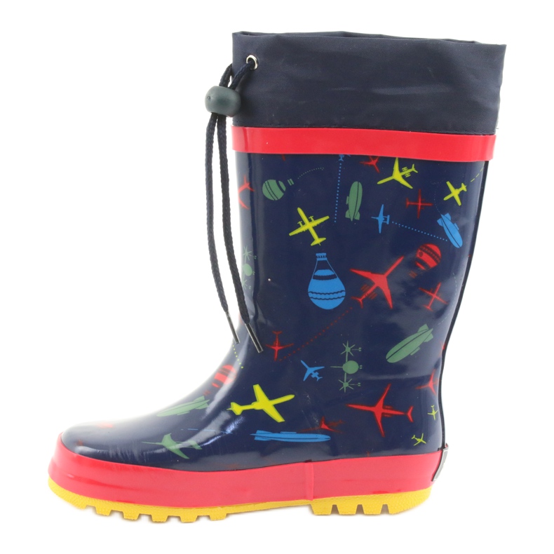 American Club Botas de chuva infantis American SamoLot vermelho azul marinho 2