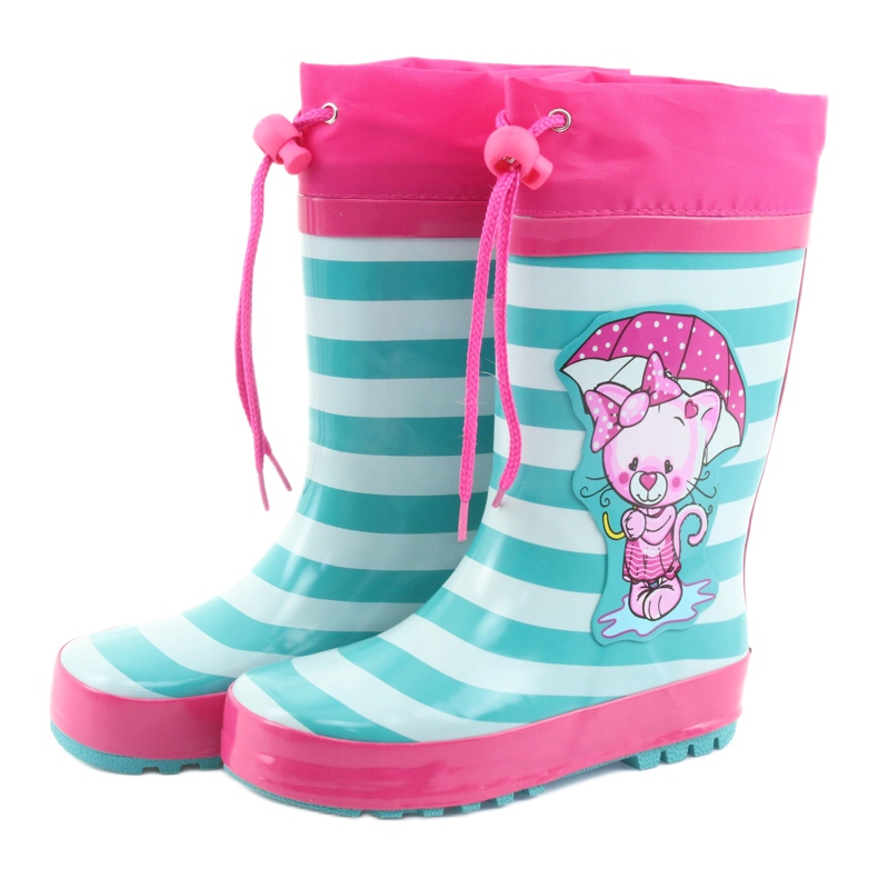 American Club Galochas americanas. Gatinho após a exposição rosa verde 3