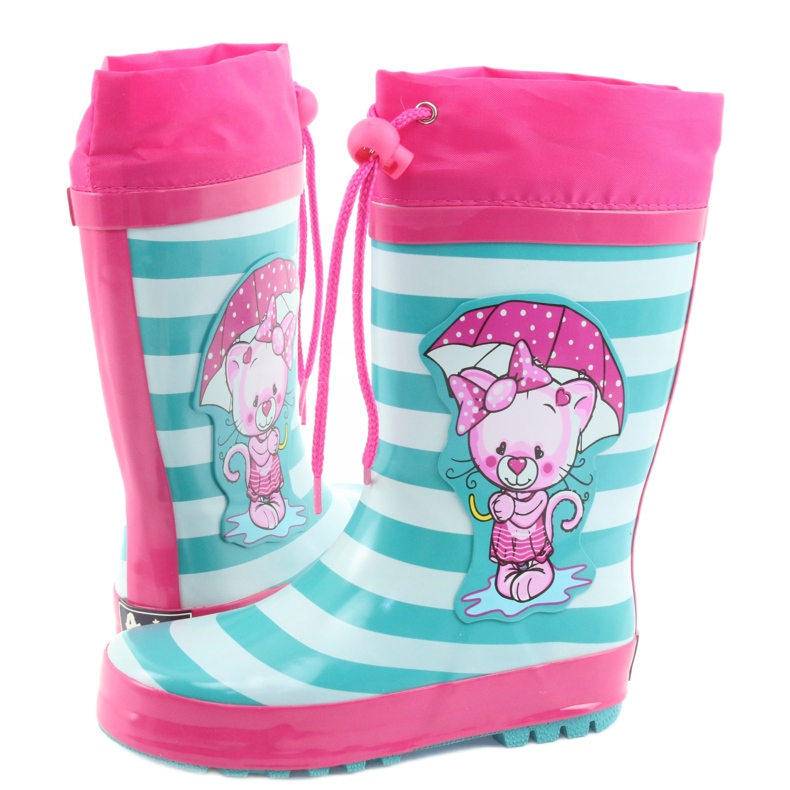 American Club Galochas americanas. Gatinho após a exposição rosa verde 4