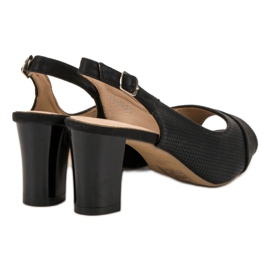 Evento Sandálias Pretas Elegantes preto 1