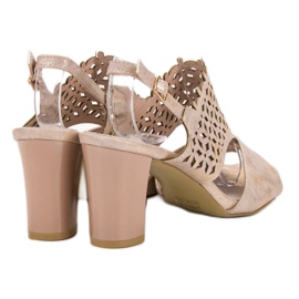 Goodin Sandálias Openwork rosa 1