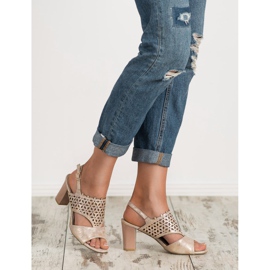 Goodin Sandálias Openwork rosa 2