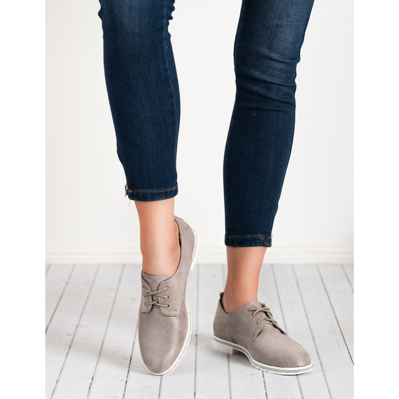 Marquiz Sapatos de camurça cinza 2