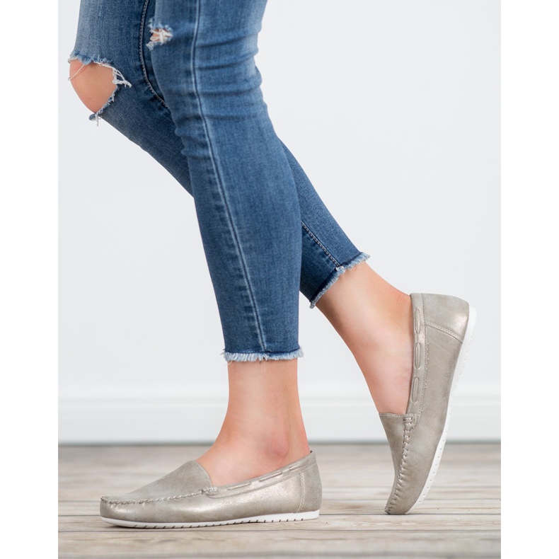 Goodin Mocassins confortáveis cinza 1