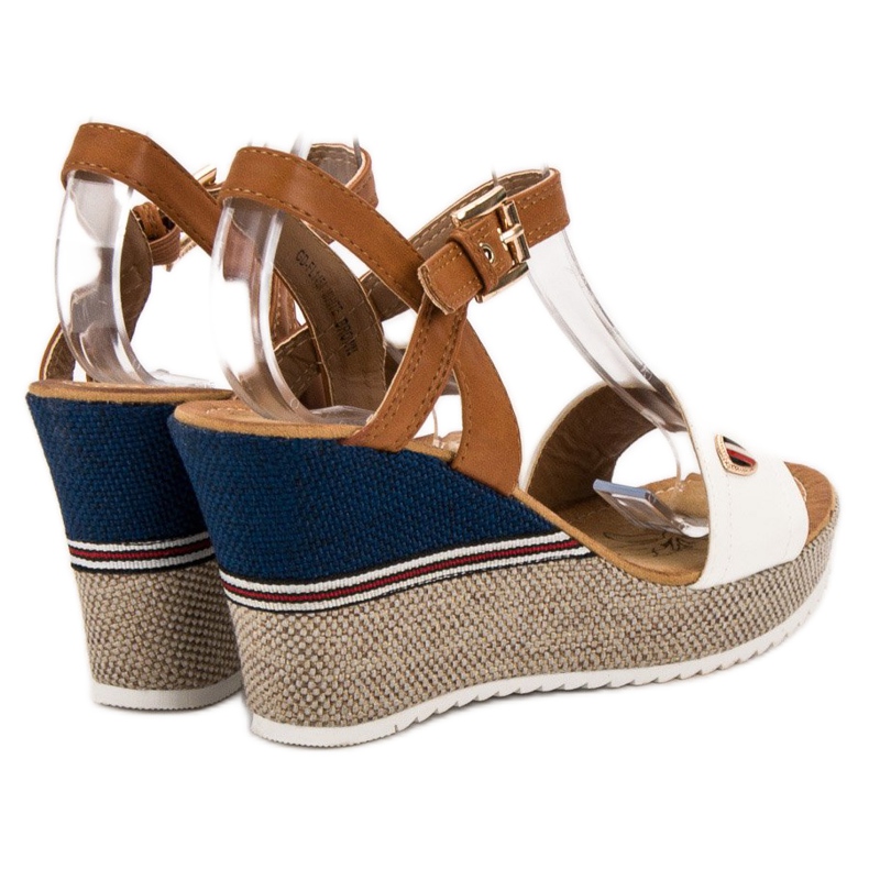 Goodin Sandálias da moda branco marrom 1