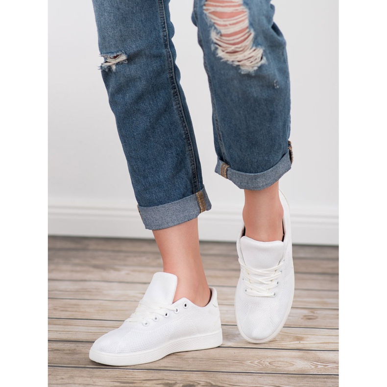 SDS Calçados esportivos têxteis branco 1