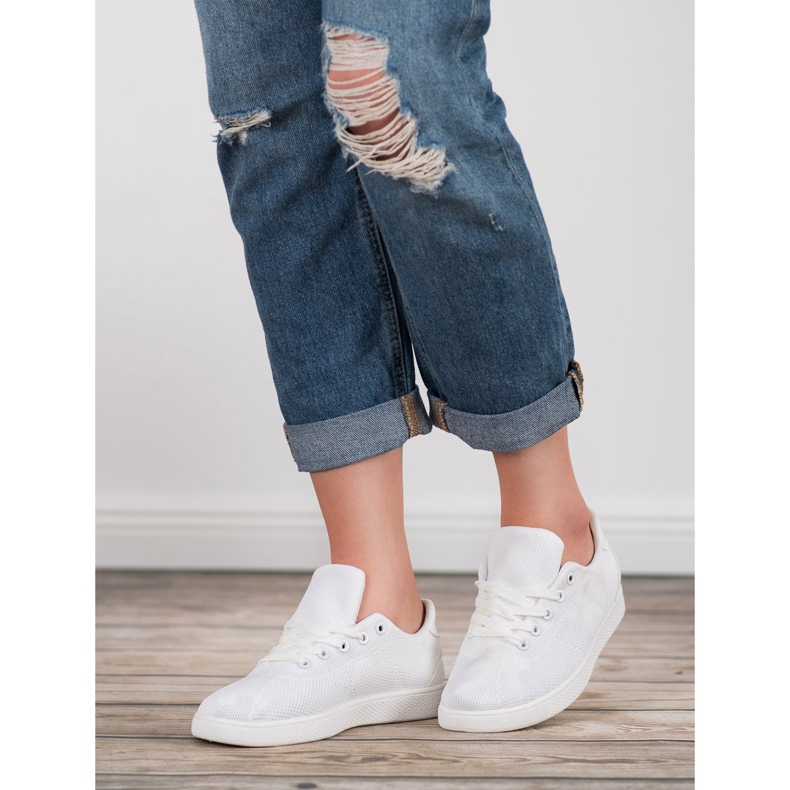 SDS Calçados esportivos têxteis branco 2