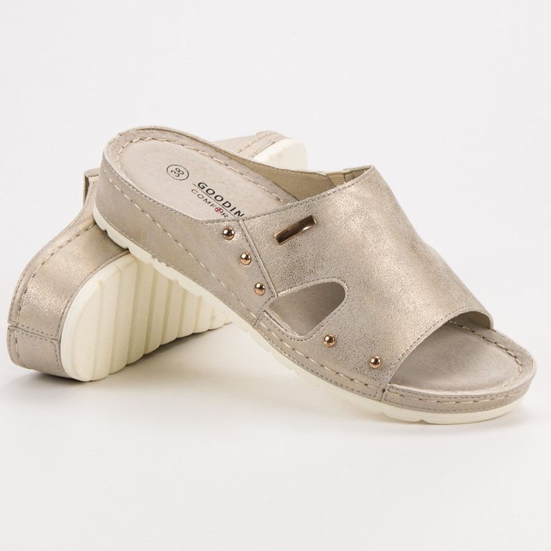 Goodin Chinelos confortáveis amarelo 1