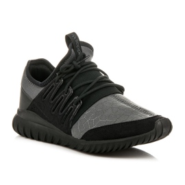 Adidas Tubular Radial J preto cinza 1