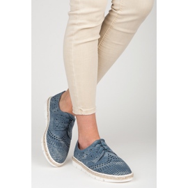 Kylie Sapatos Openwork Alpargatas azul 2 Kylie Sapatos Openwork Alpargatas azul 2