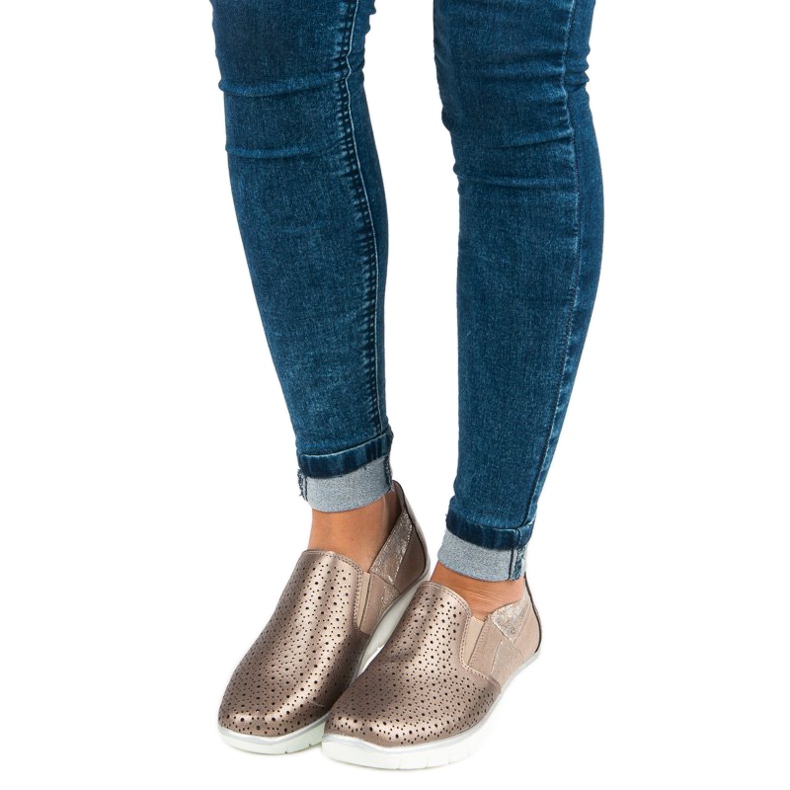 Filippo Sapatos dourados de salto alto 1