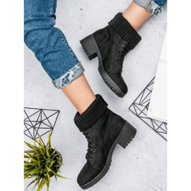 Seastar Botas pretas de amarrar preto 1
