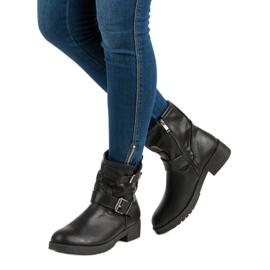 Encor Botas pretas de bicicleta preto 1