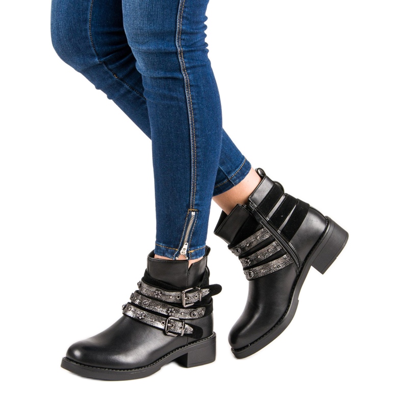 Sixth Sense Botas de pedra preto 2