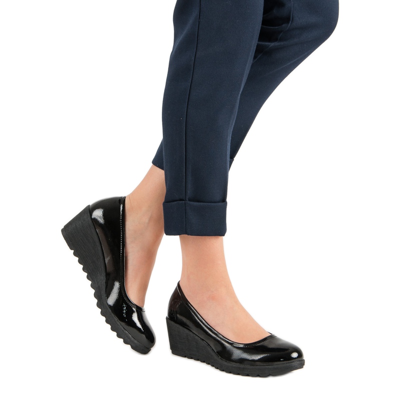 J. Star Bombas lacadas preto 1