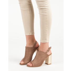 Sandálias construídas em um bar VINCEZA castanho 1