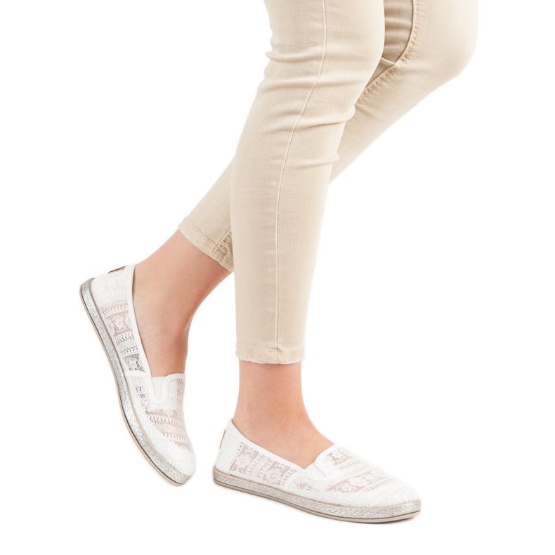 MCKEYLOR Lace Slipons branco 1