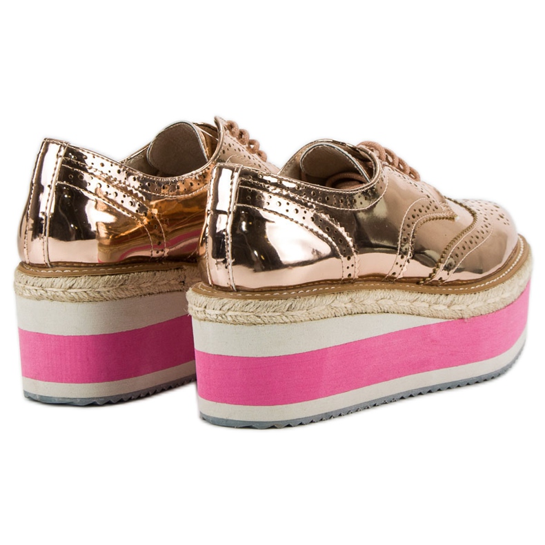 Corina Sapatos de cunha da moda amarelo 1