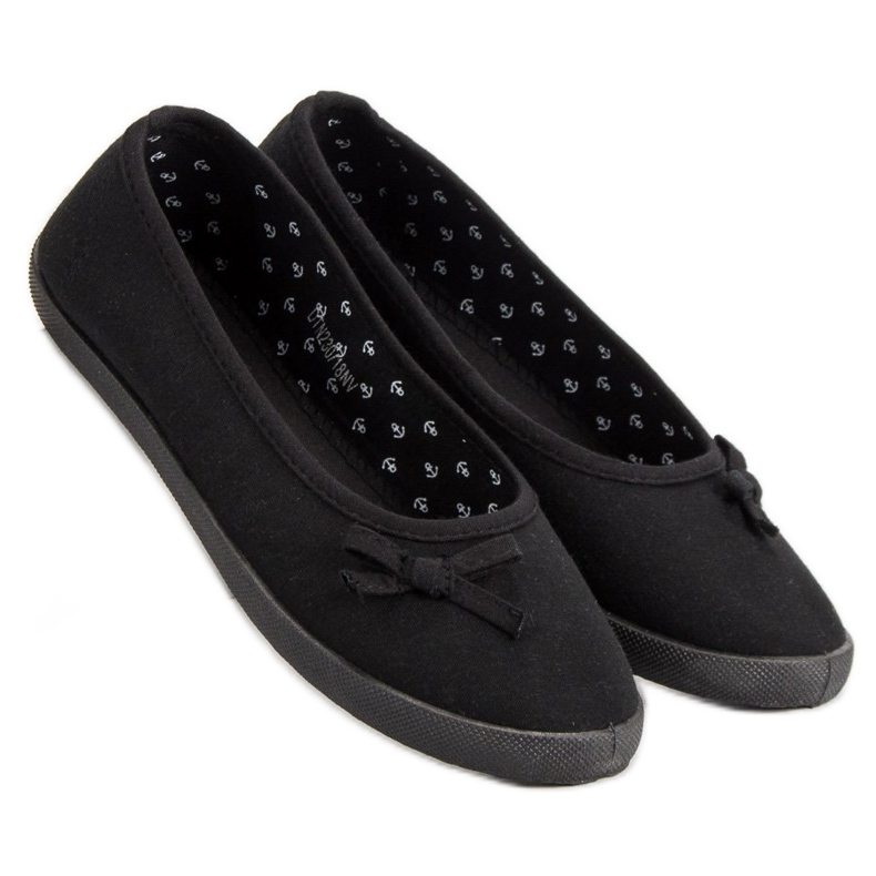 McKey Bailarina Têxtil Com Arco preto 1