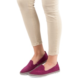 Filippo Senhores de Couro Openwork rosa 1