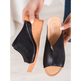 Filippo Chinelos Black Wedge preto 1