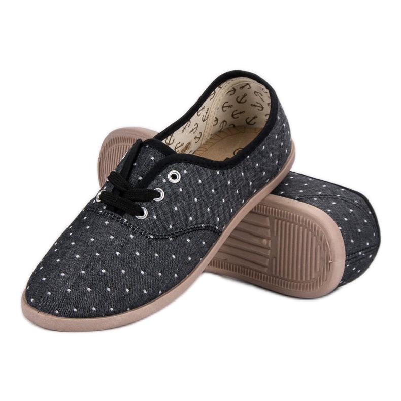 Tênis com pontos preto 1