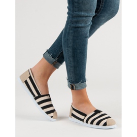 Slipons listrados preto marrom 1