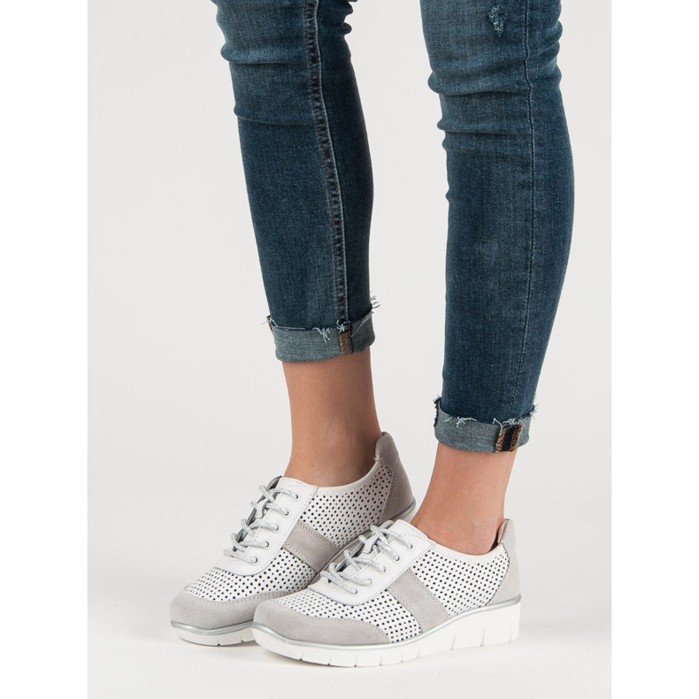 Filippo Sapatos de couro a céu aberto branco 1