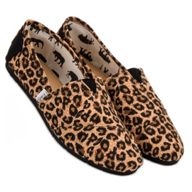 L. Day Slipons manchados marrom 2