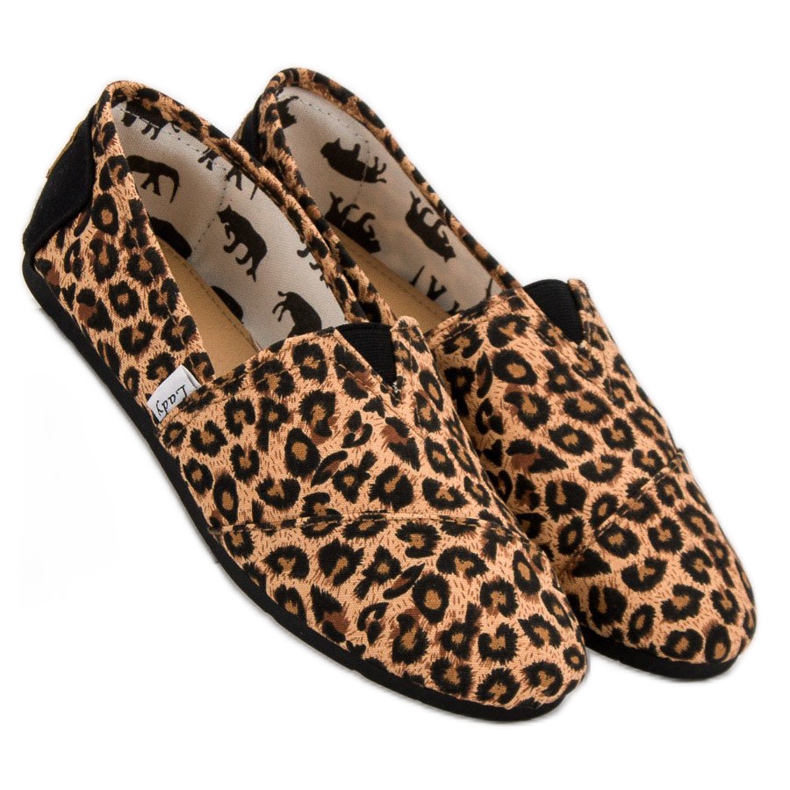 L. Day Slipons manchados marrom 2