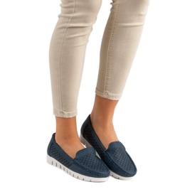 Vinceza Mocassins azul marinho 2