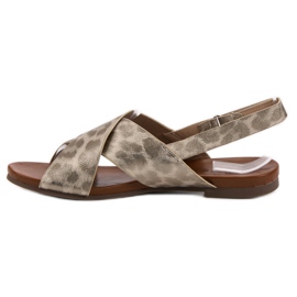 Kylie Sandálias manchadas amarelo 1