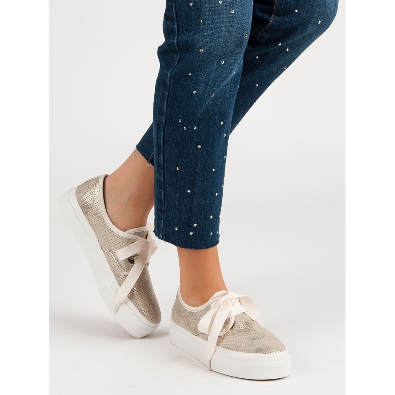 Kylie Tênis amarrados com uma fita amarelo 1 Kylie Tênis amarrados com uma fita amarelo 1