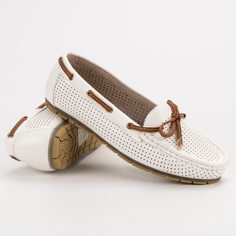 Kylie Mocassins confortáveis branco 2