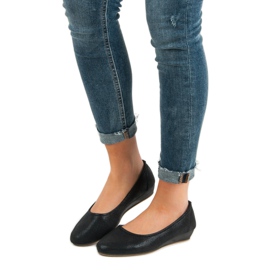 Vinceza Bailarinas confortáveis preto 1