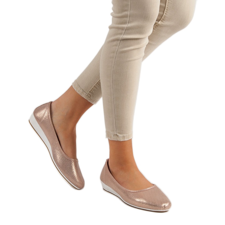 Vinceza Bailarinas confortáveis rosa 2