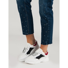 Calçados esportivos confortáveis branco multicolorido 2