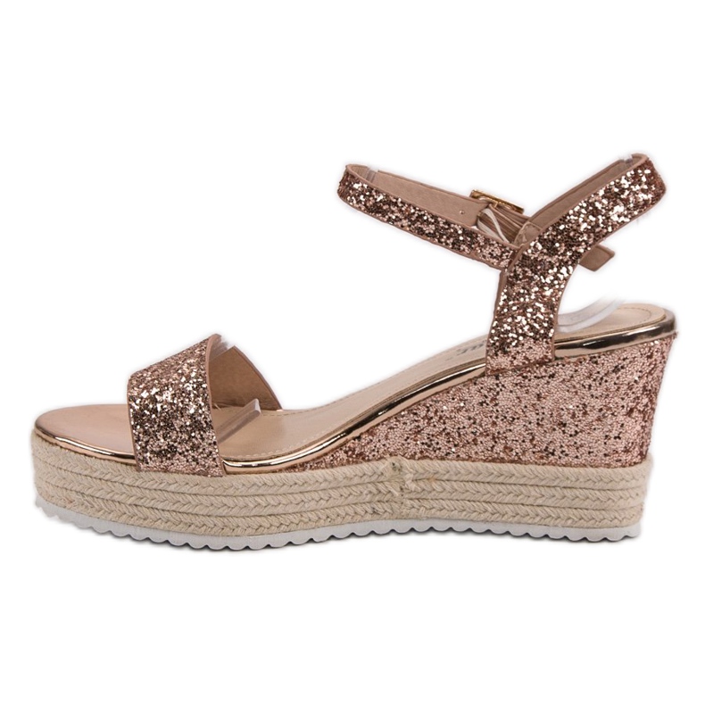 Seastar Sandálias de cunha confortáveis amarelo 1