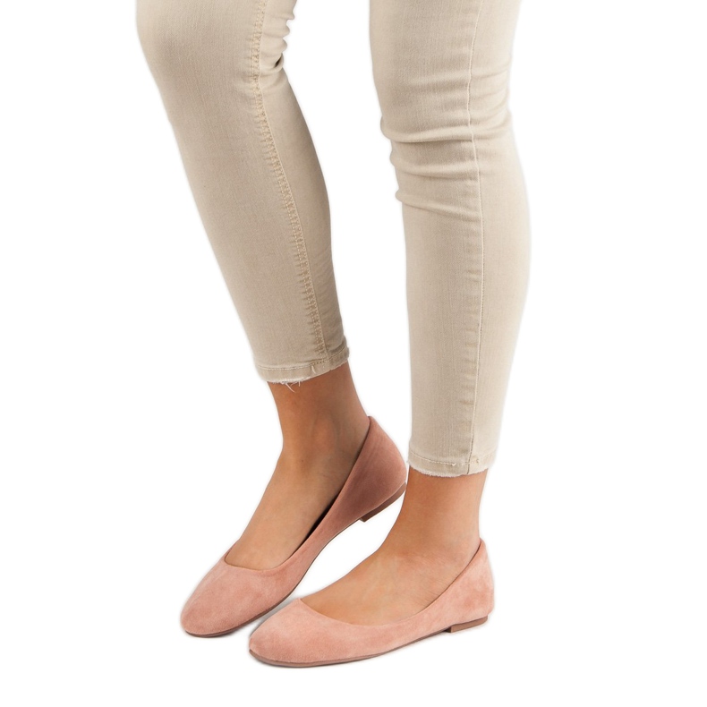 Primavera Bailarinas clássicas de pó rosa 1