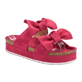 Seastar Chinelos com laços rosa 1