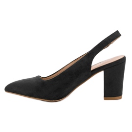 Bombas de camurça VINCEZA preto 1