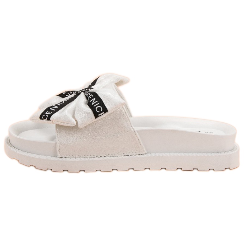 Seastar Chinelos de camurça feminino branco 1