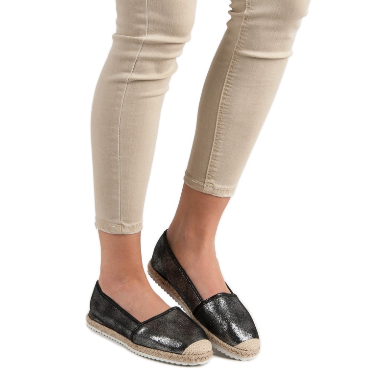 Lucky Shoes Alpercatas Black Glitter preto 2