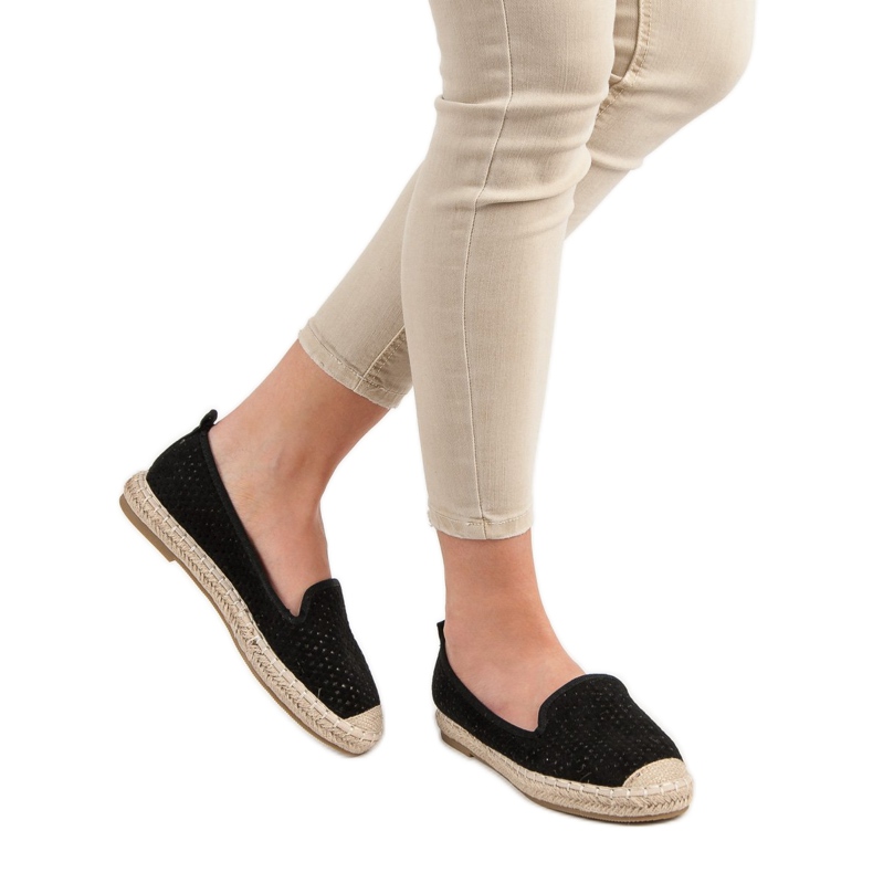 Lucky Shoes Lordes Black Openwork preto 2