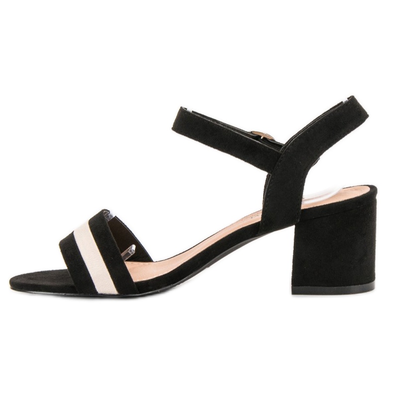 Queen Vivi Sandálias elegantes de salto alto preto 1